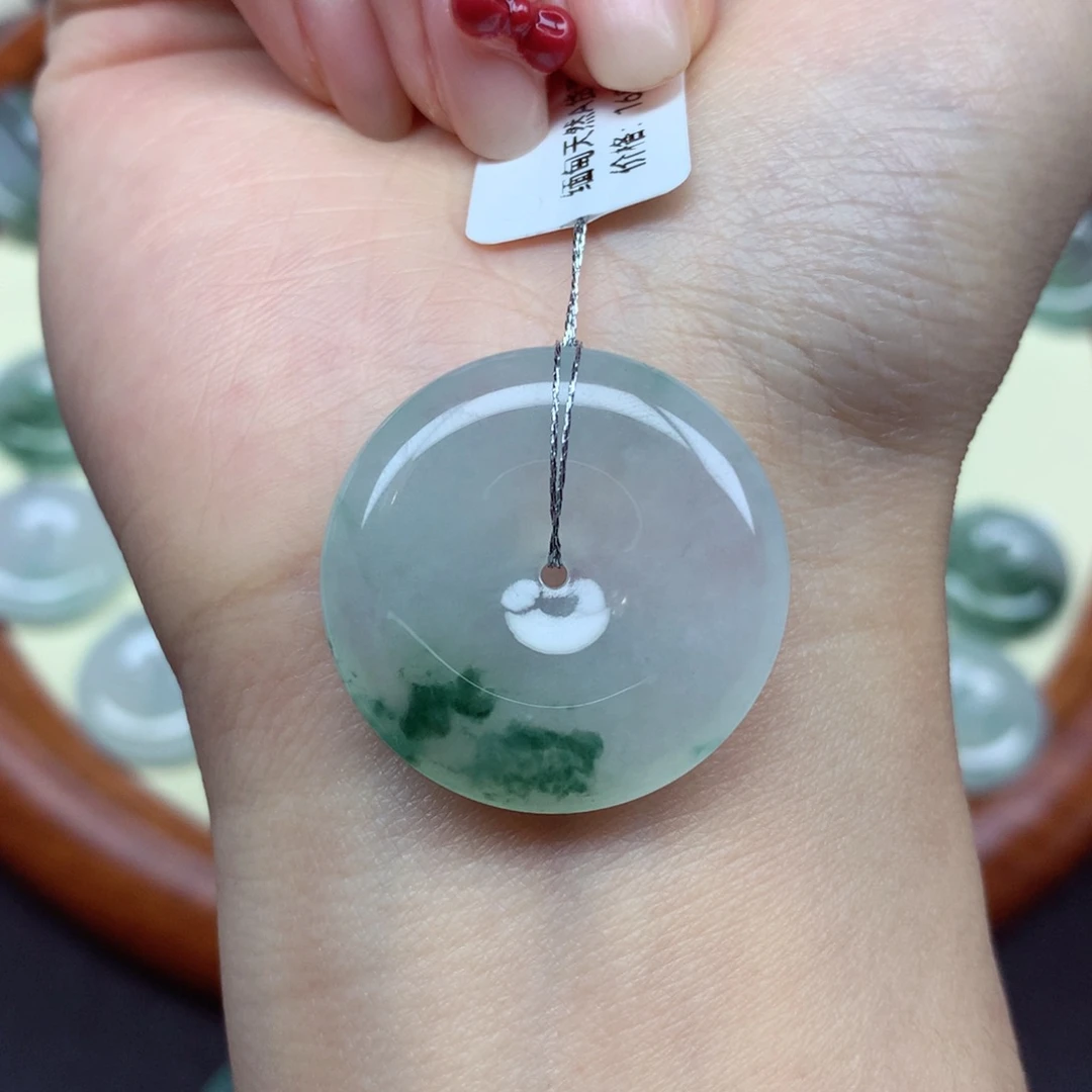 翡翠未镶嵌颈饰吊坠27.6/5mm