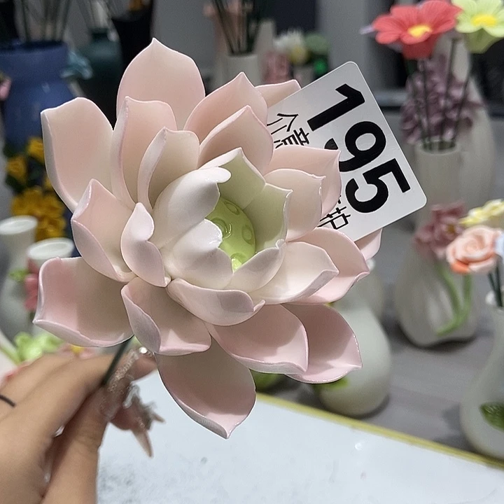 陶瓷纯手工捏花设计