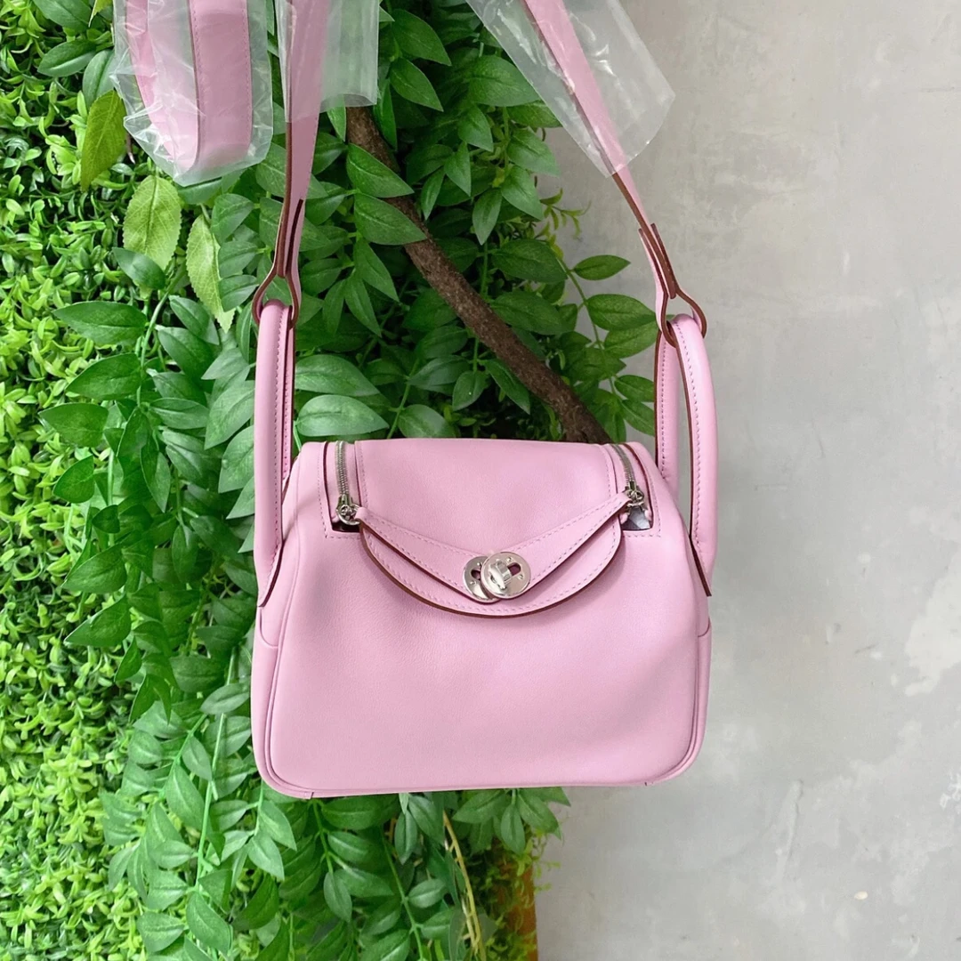 99新 Hermes/爱马仕 锦葵紫21年全套爱马仕/单肩包/8936全款48800