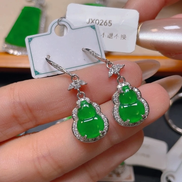 【闪购商品】翡翠银S925镶嵌颈饰翡翠