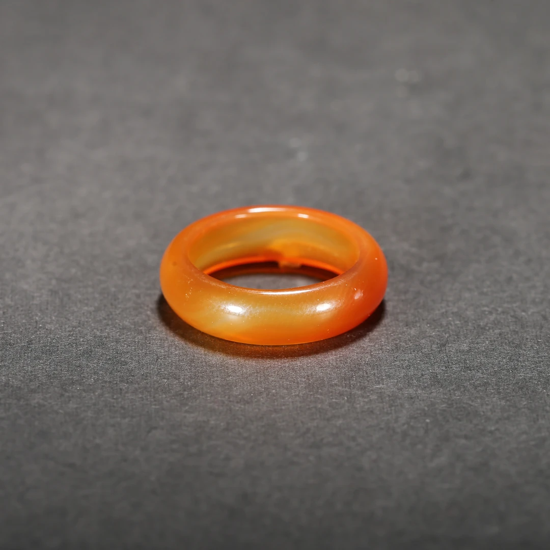 清代*玛瑙指环/15GS2080/玛瑙【北京文博】