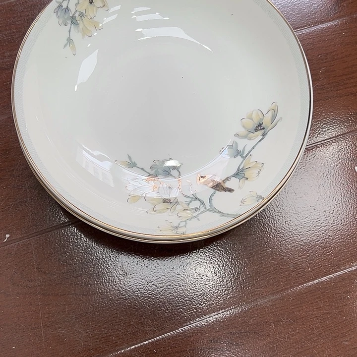 搪瓷瑕疵8寸深盘5个
