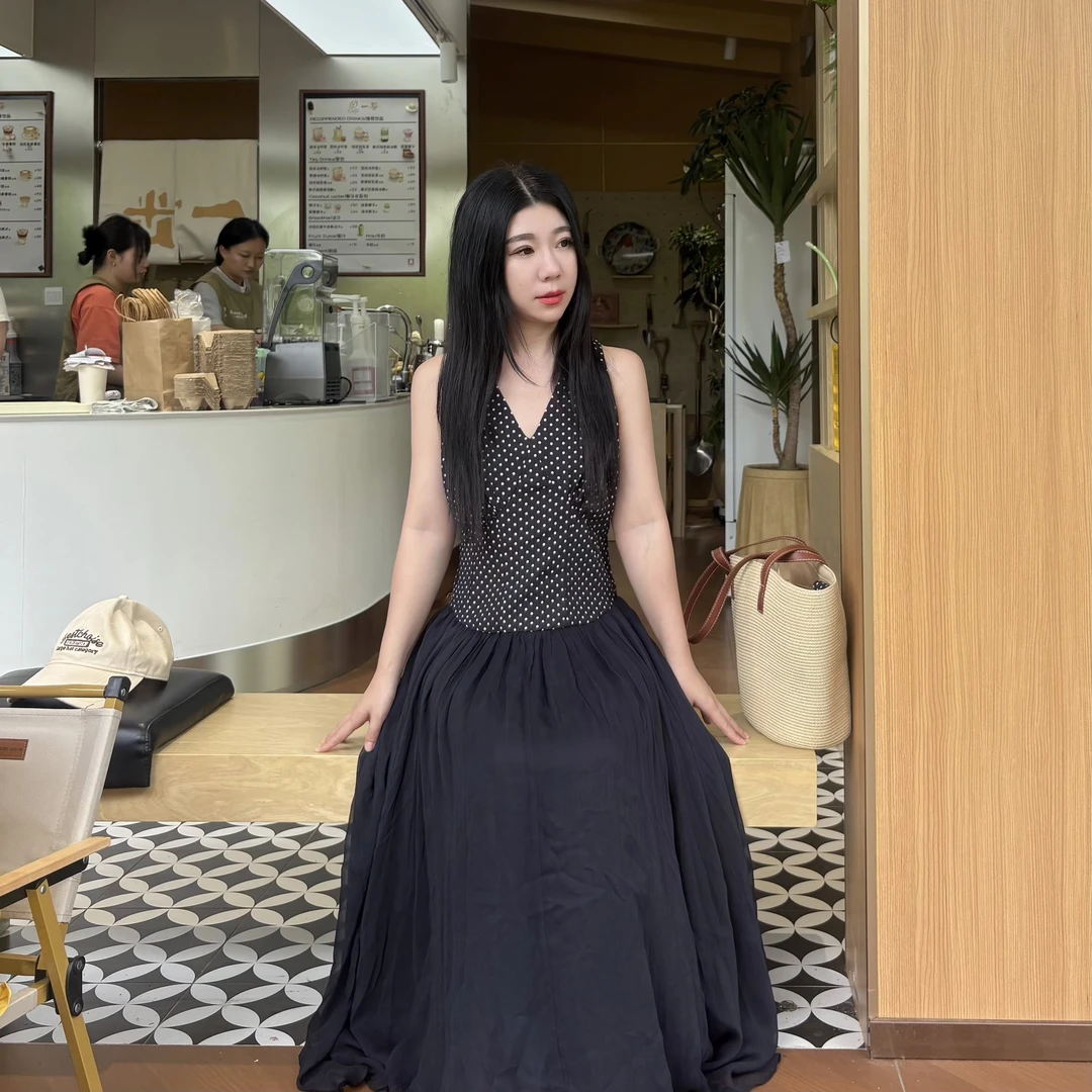 清 小众设计师宽松慵懒长款连衣裙