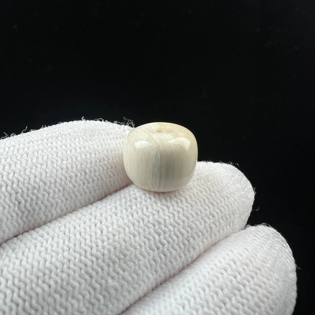 A4094天然猛犸牙 墩子 12.3*9mm支持鉴定 假一罚四