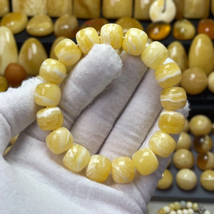 蜜蜡手链未镶嵌蜜蜡虎皮手串33