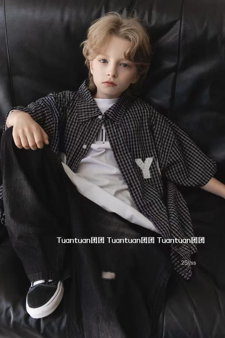 TUANTUAN 2025夏中性款宽松休闲上衣