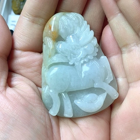 翡翠颈饰未镶嵌天然缅甸翡翠a货