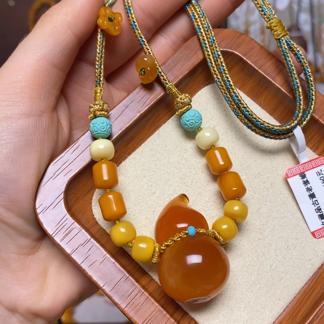 【闪购商品】蜜蜡颈饰未镶嵌项链