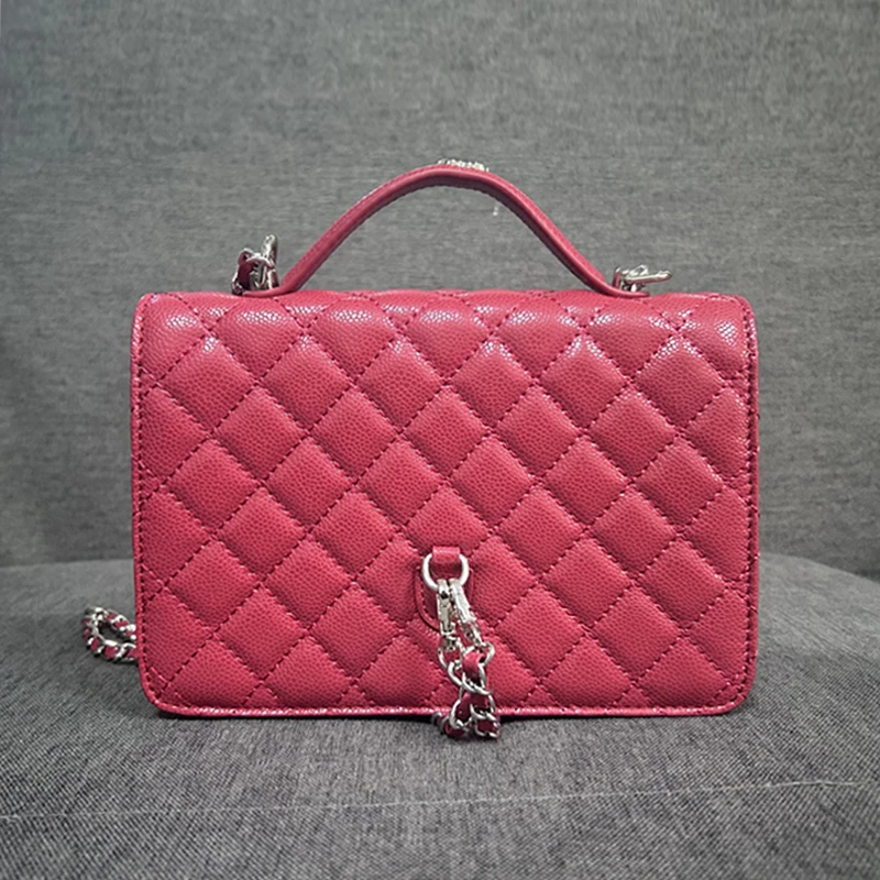 CHENG FENG 新款 可单肩斜跨双肩包82522红色