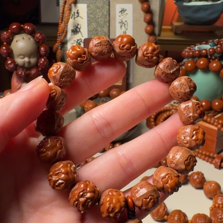 S***n橄榄核手串/手链手工心经罗汉