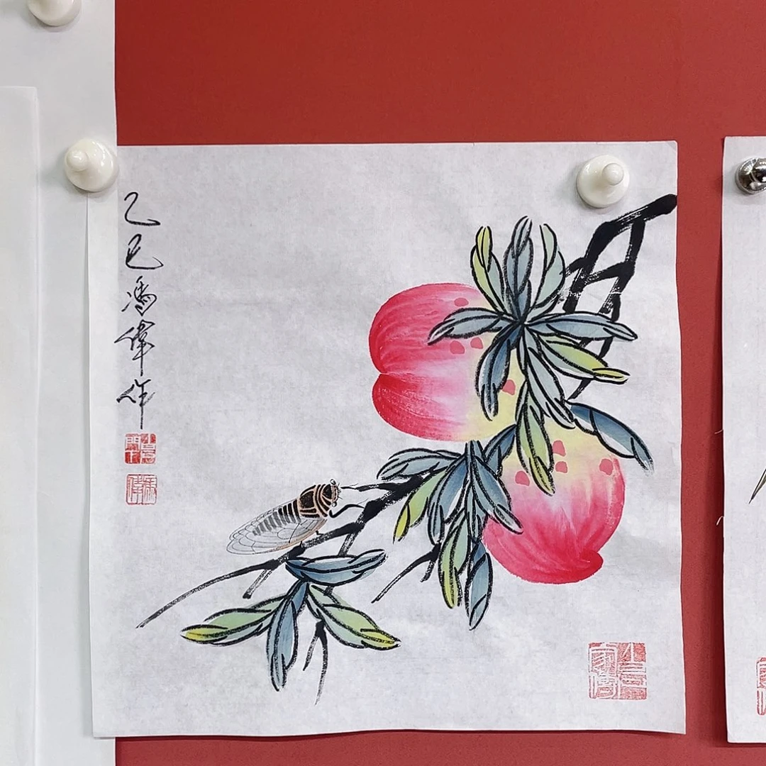 国画冯伟老师手绘国画作品音浩