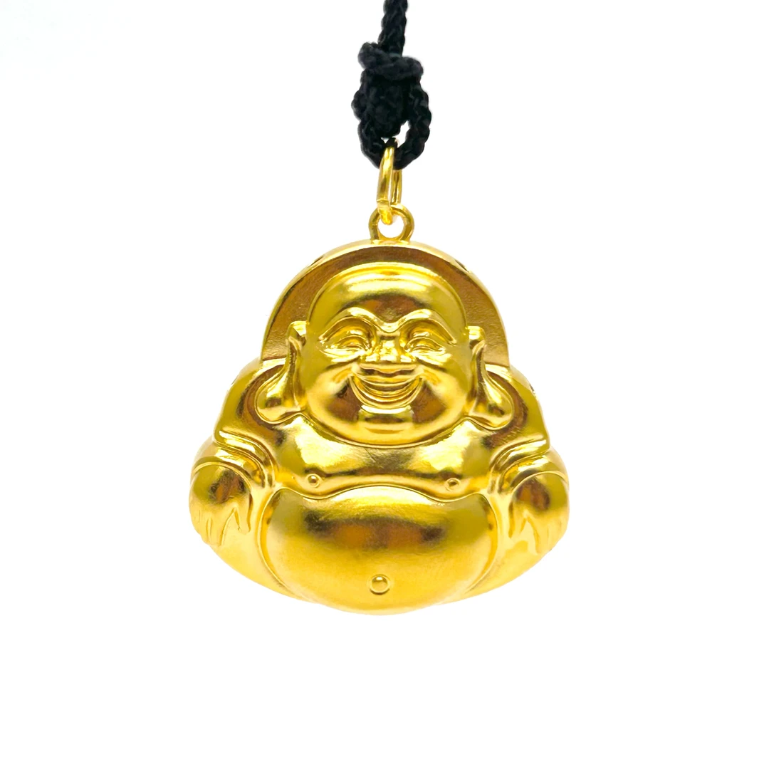 吊坠足银 3D古法弥勒佛