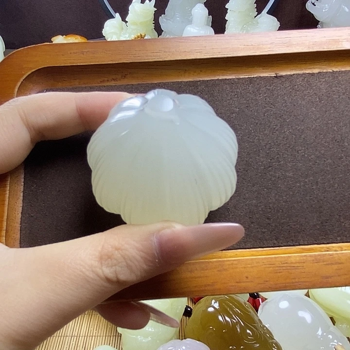 玉天然玉石大蒜手把