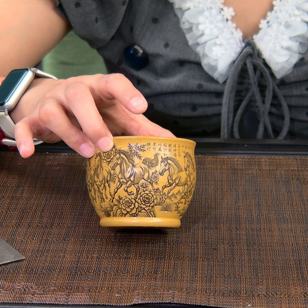 茶杯紫砂高货放漏