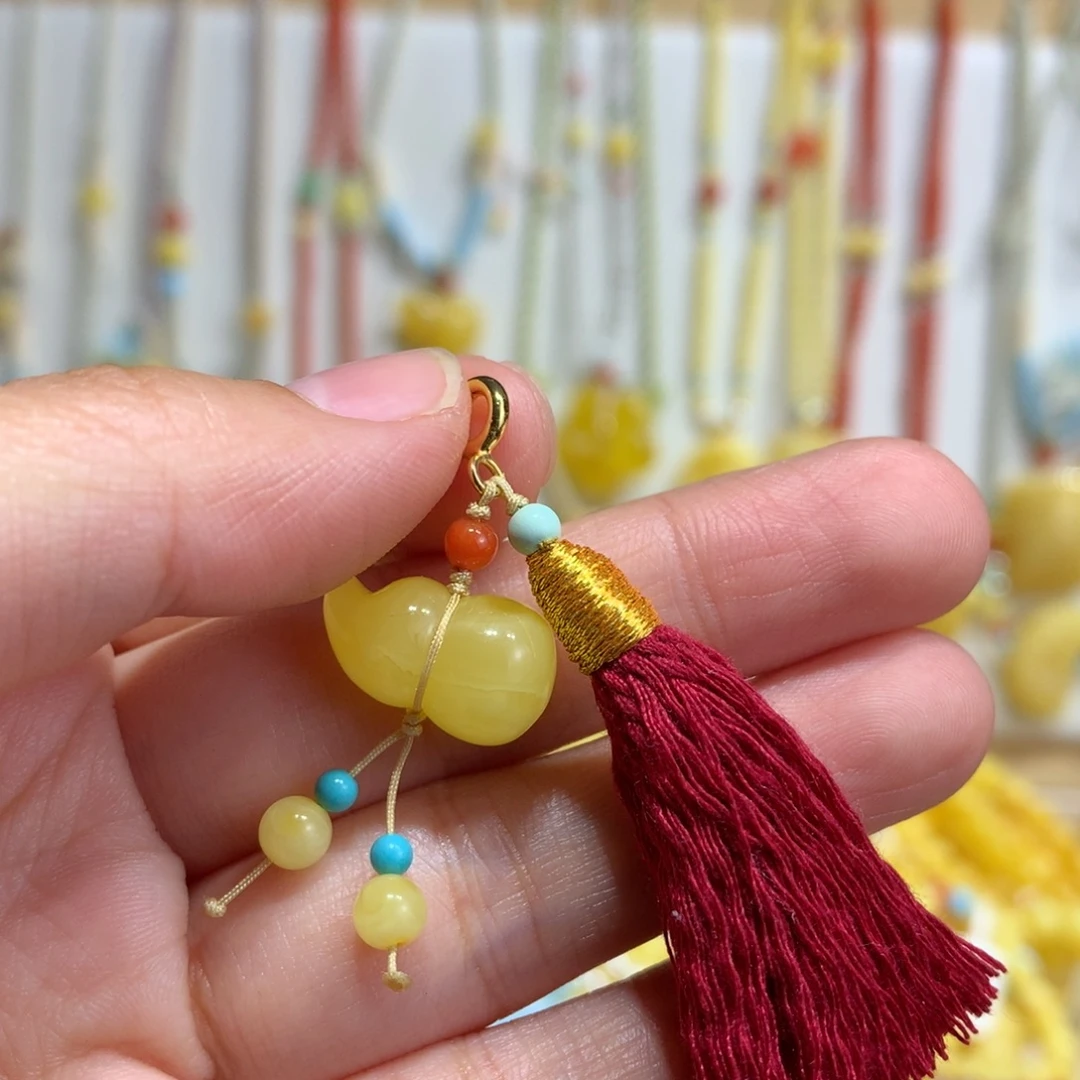 琥珀未镶嵌裸石葫芦