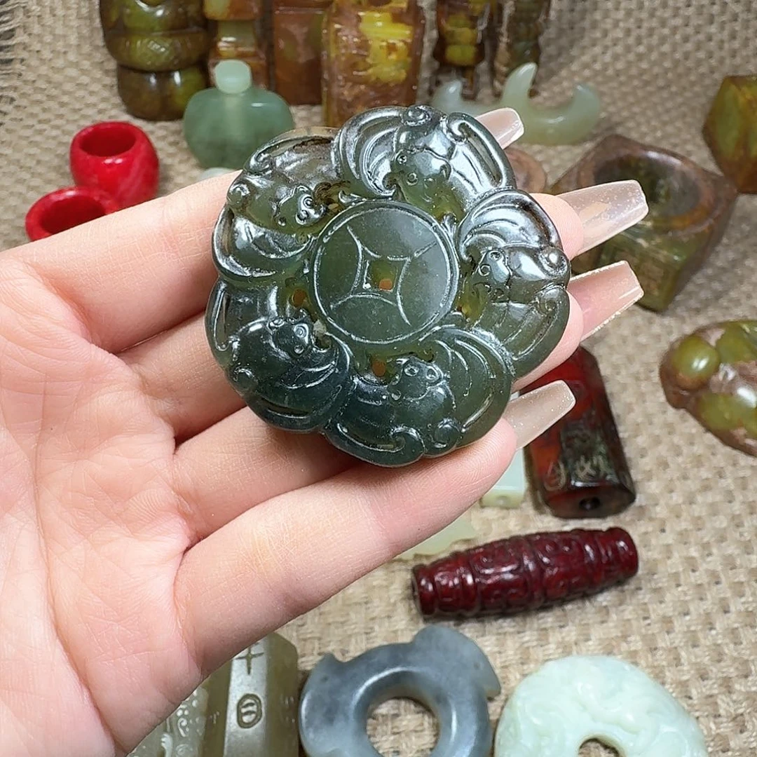 白玉菩提吊坠挂件