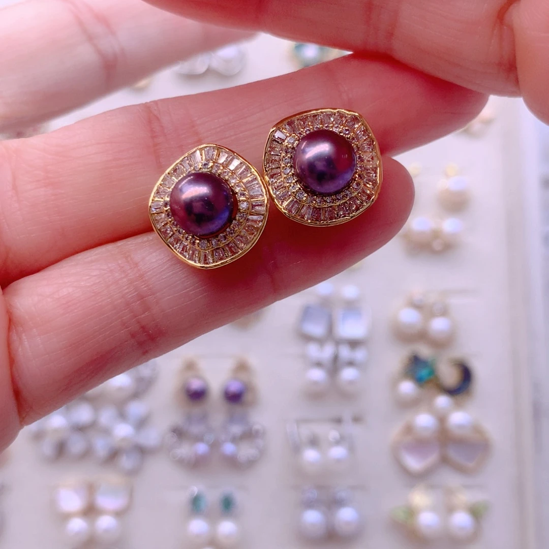 耳饰淡水珍珠合金