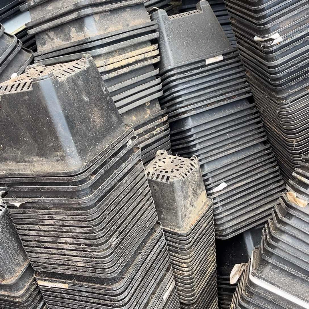 旧口径13.5高10黑方盆30个