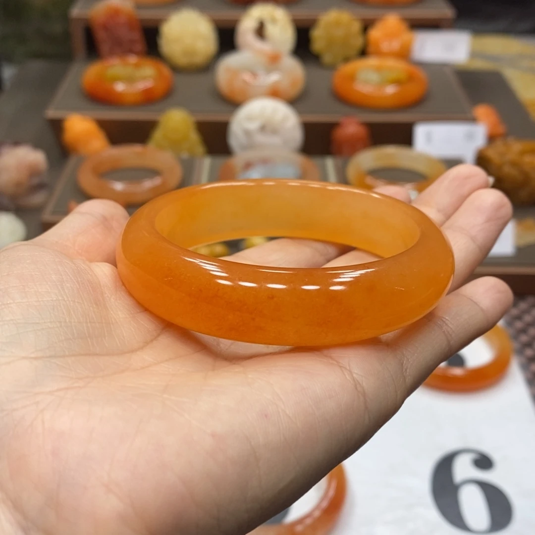 健***天石英质玉（黄龙玉）未镶嵌手镯