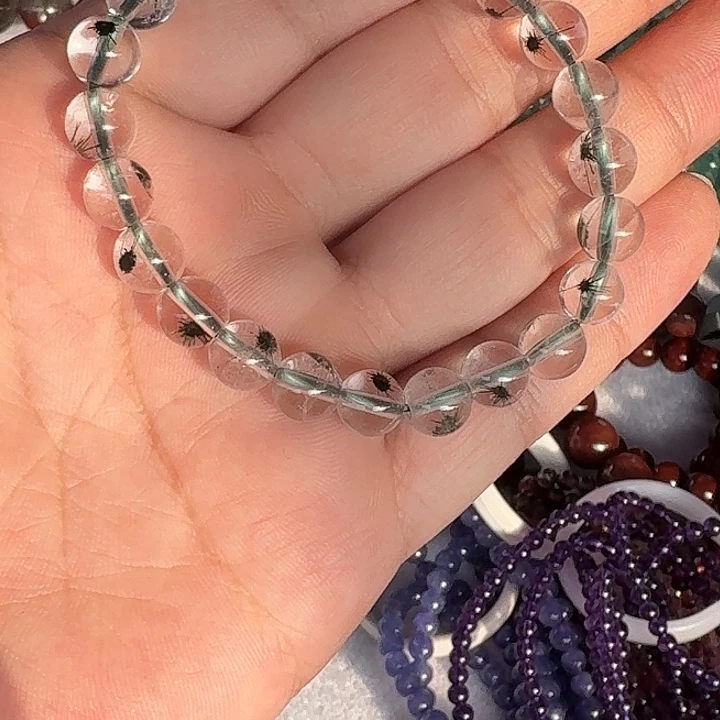 月***囡手链水晶未镶嵌绿海胆