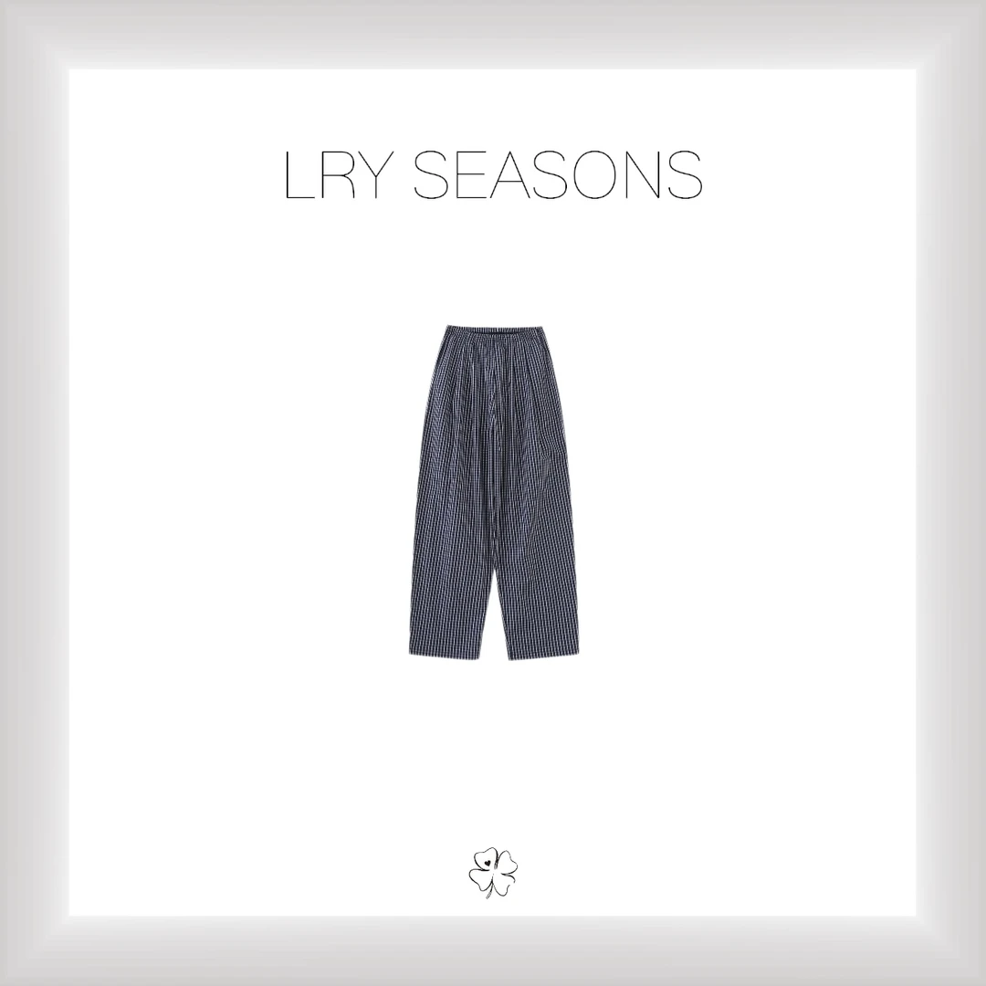 LRY SEASONS |格纹直筒显瘦休闲裤25280
