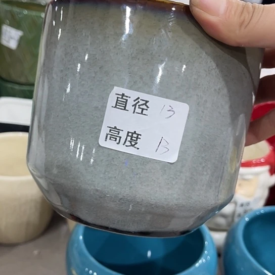 多肉绿植陶瓷花盆9.9包邮，有孔