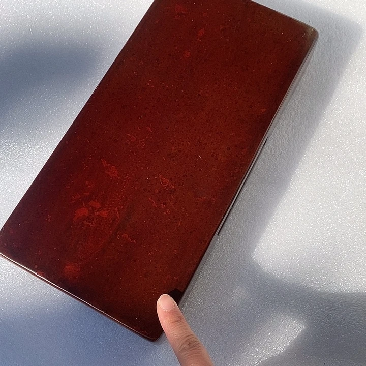 青***子30*15*4.5cm大漆金砖底座