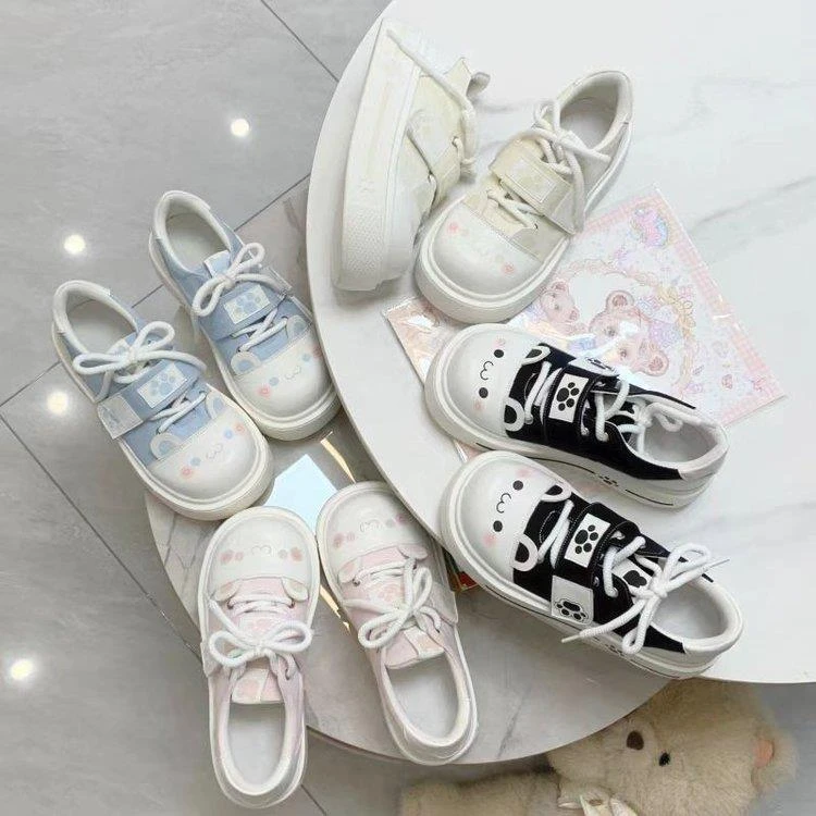 【JTG&SHOES 官方正品】奶呼呼宅系可爱软妹帆布鞋软萌舒适lo鞋小
