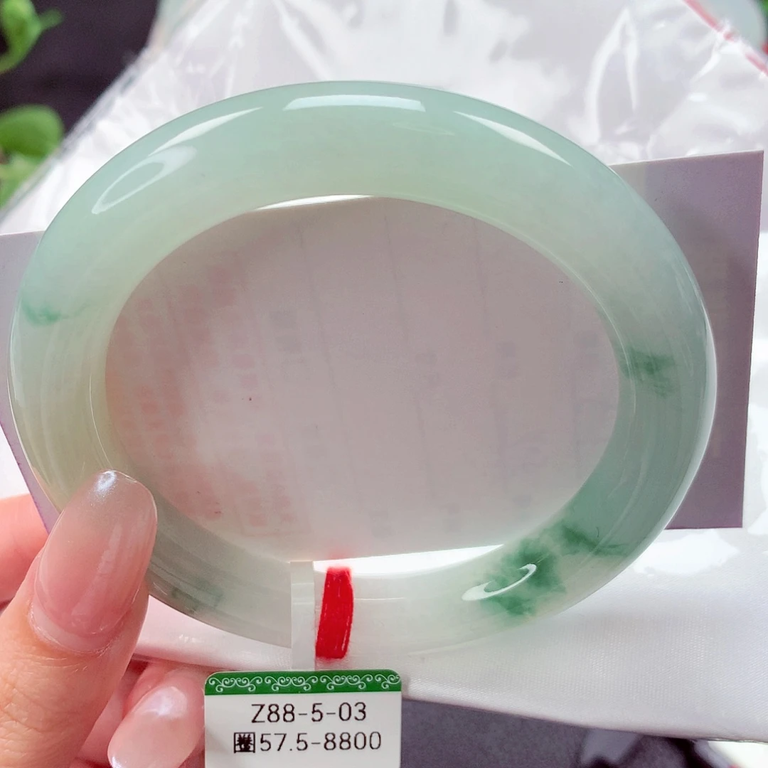 翡翠未镶嵌手镯缅甸天然a货翡翠手镯