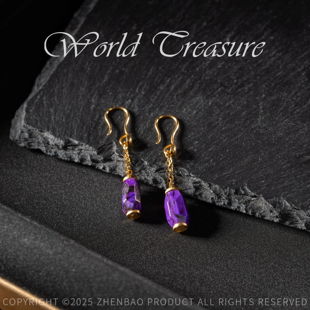 世间臻宝-18K舒俱来耳钩/P11483/多样性发一对/孤