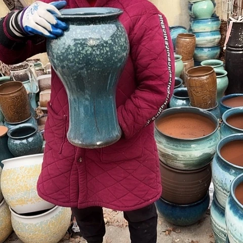 口21高38瑕疵盆子