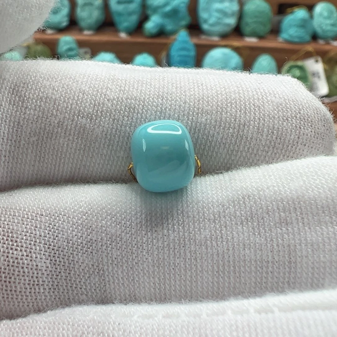 绿松石未镶嵌老型珠8.3mm