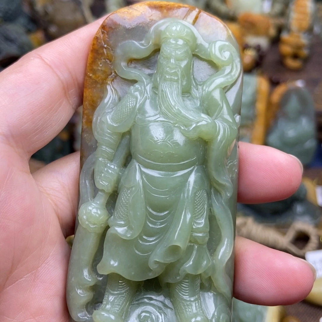 幸***人岫岩河磨玉（透闪石质玉）未镶嵌珠宝奇石