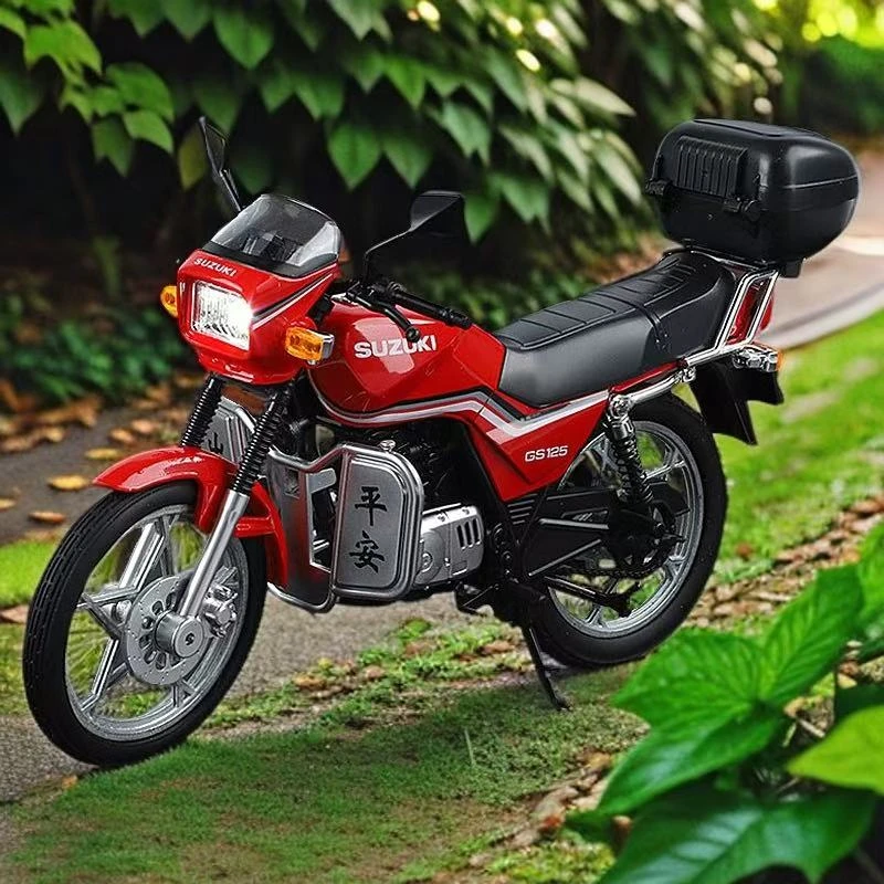 【好物推荐】铃木王摩托车复古合金材质全新成品车模便宜清仓甩卖