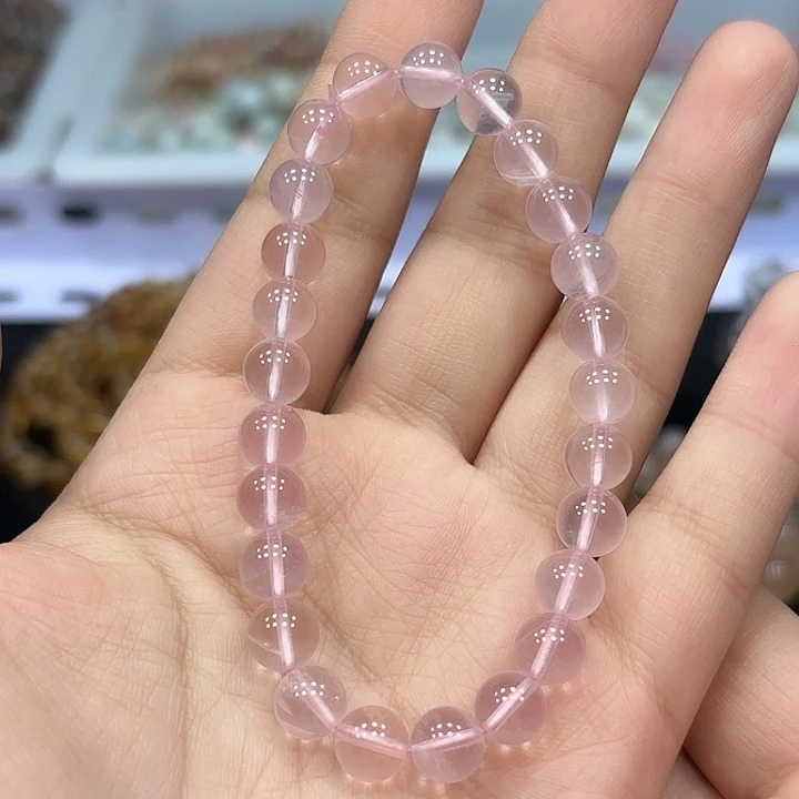 未镶嵌水晶手串莫粉手串7Ｍ