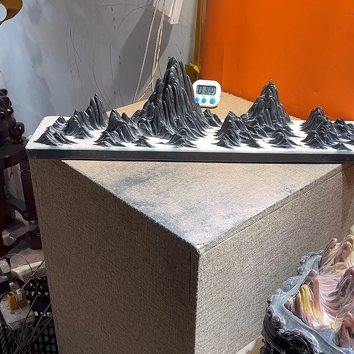 撑***地奇石茶宠鱼缸文房摆件