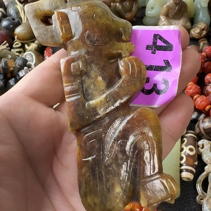 逍***遥和田玉未镶嵌颈饰