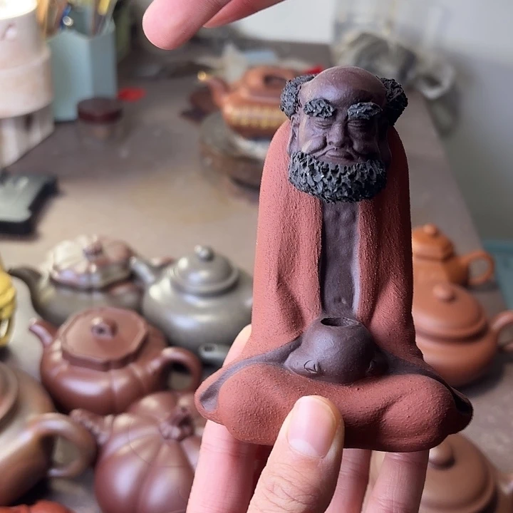 茶壶紫砂紫砂达摩