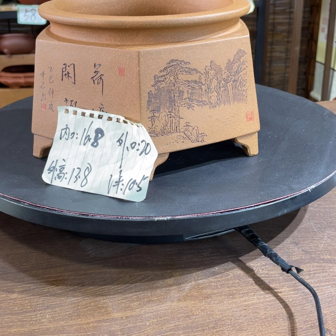 花盆紫砂紫砂和白