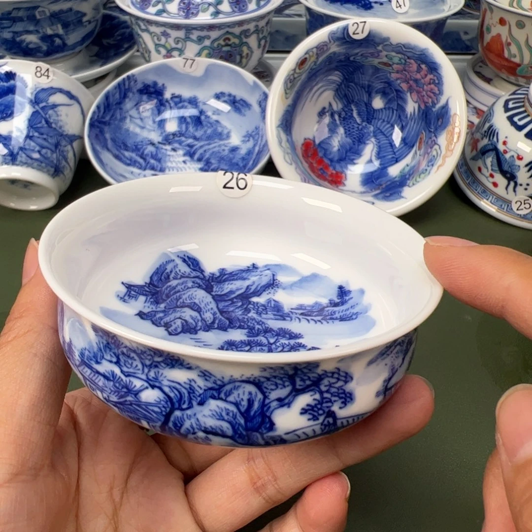 陶瓷景德镇纯手工纯手绘茶具木木26