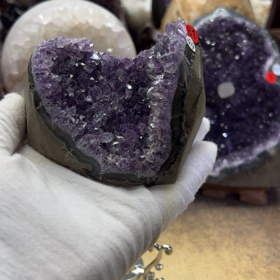 水晶未镶嵌水晶紫牙81