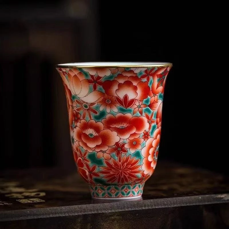 《斗彩花瓷》主人杯