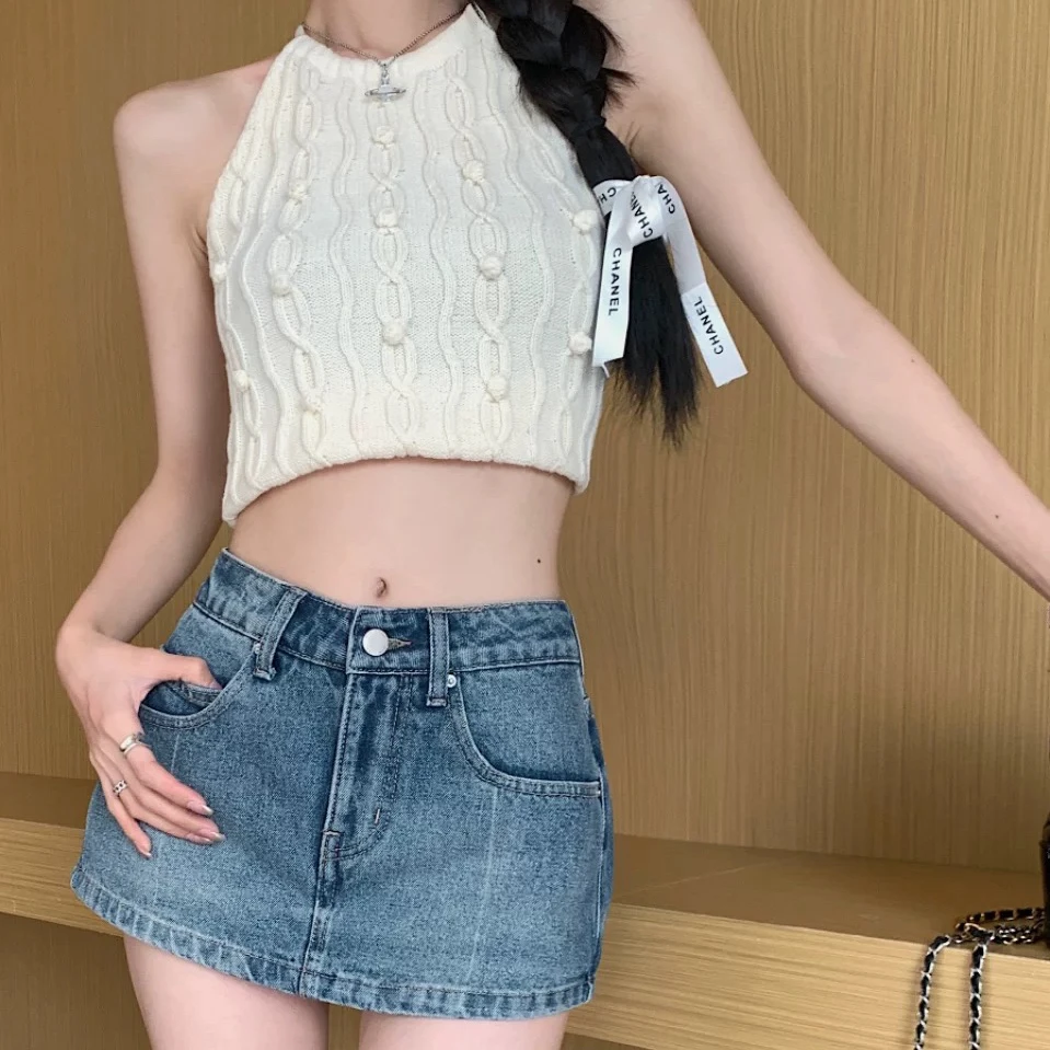 【弹力在线】牛仔裙裤