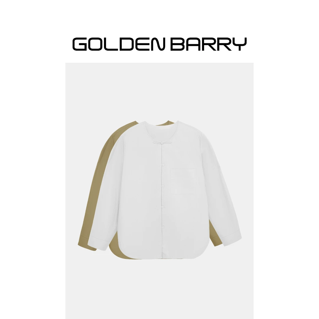 GOLDENBARRY|212589新中式磨毛衬衫