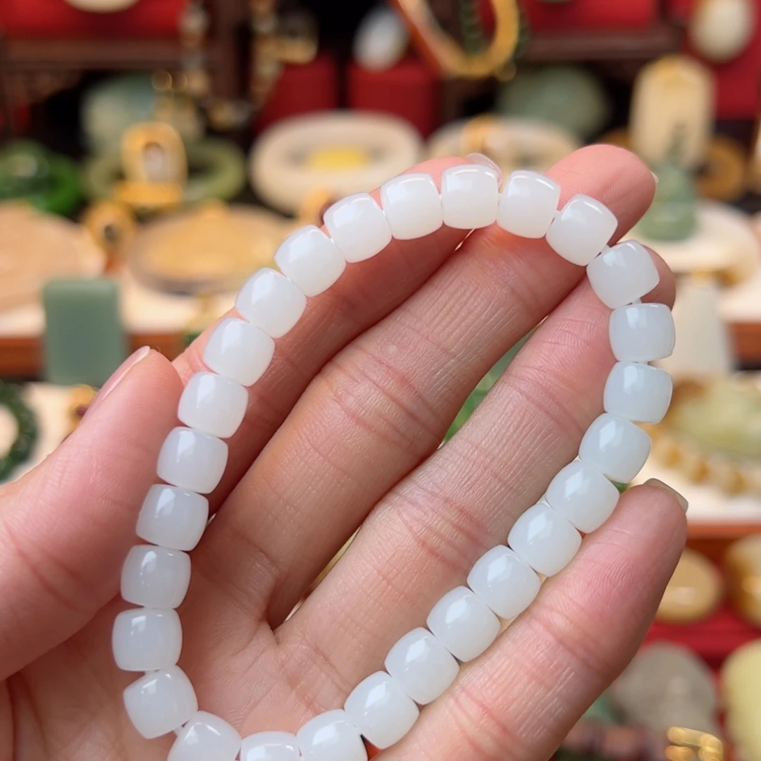 和田玉手串未镶嵌