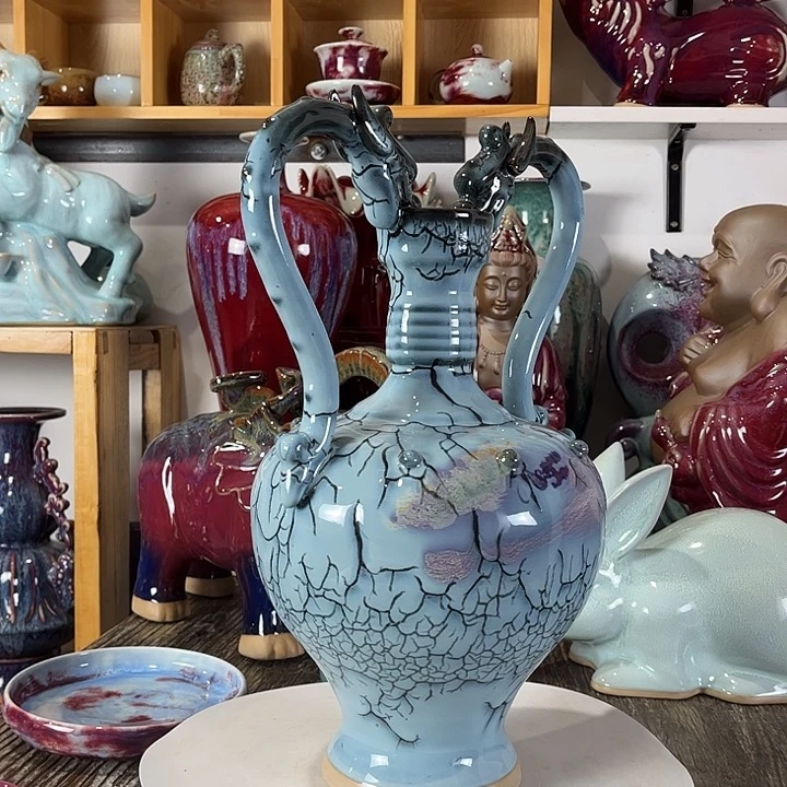 碧***烟瓷片神垕镇钧瓷艺术