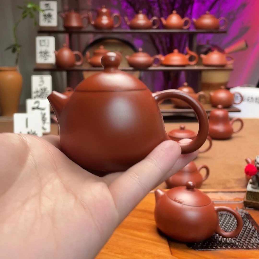 紫砂茶壶丰****板龙蛋手拉壶90cc