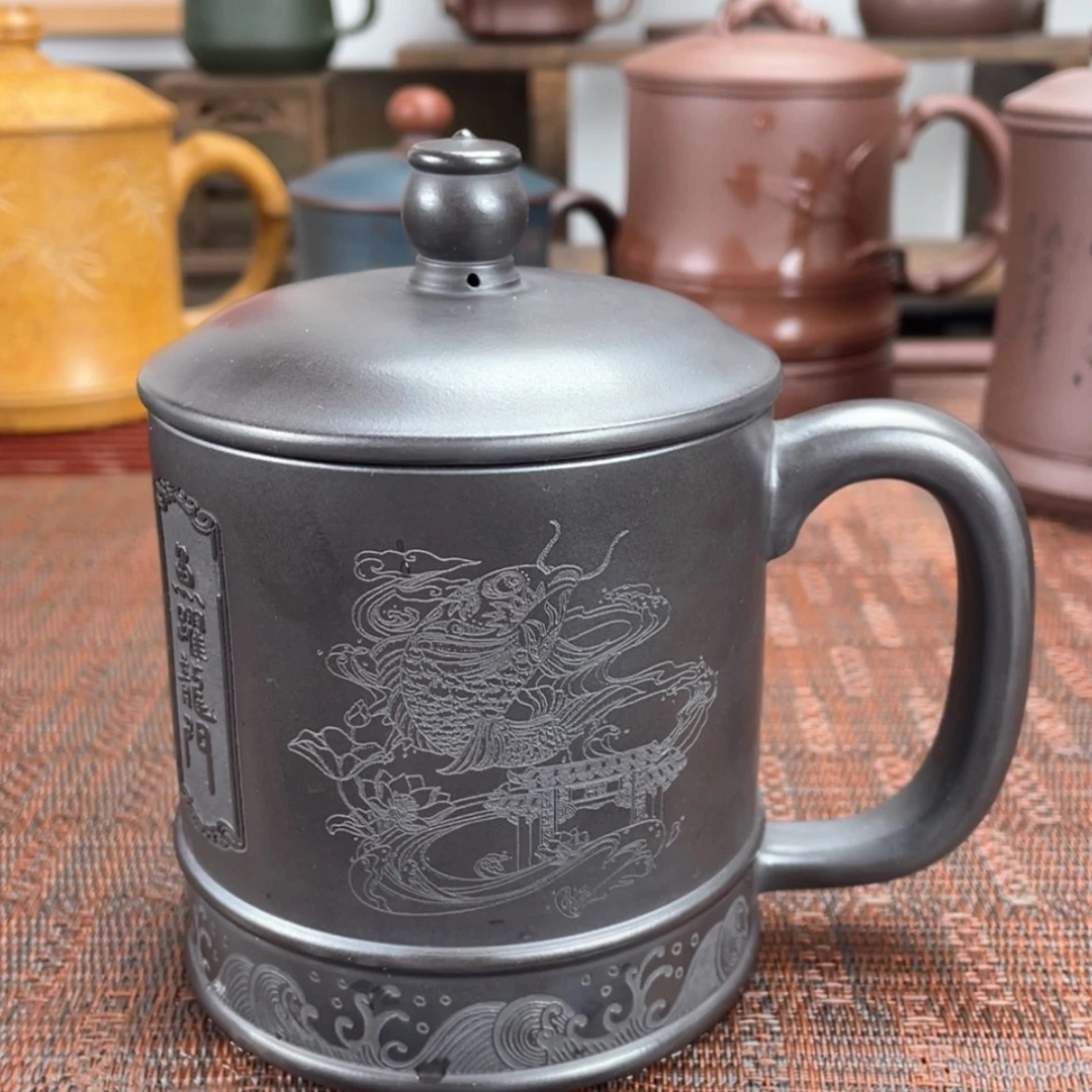 【闪购商品】紫砂茶杯宜兴原矿紫砂盖杯微瑕