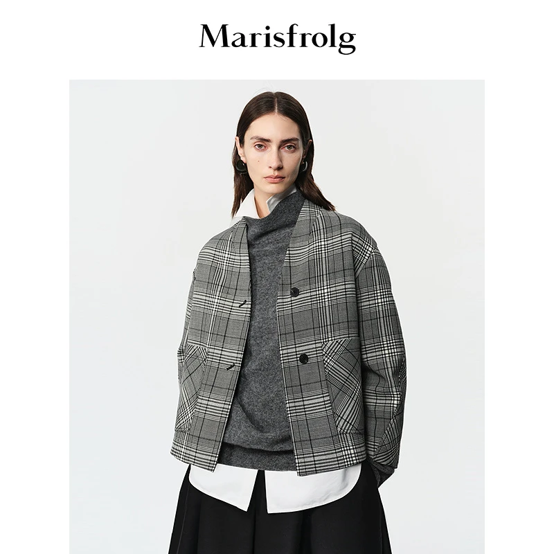 Marisfrolg玛丝菲尔25年冬新款百搭气质显瘦经典短外套A1FZ41638