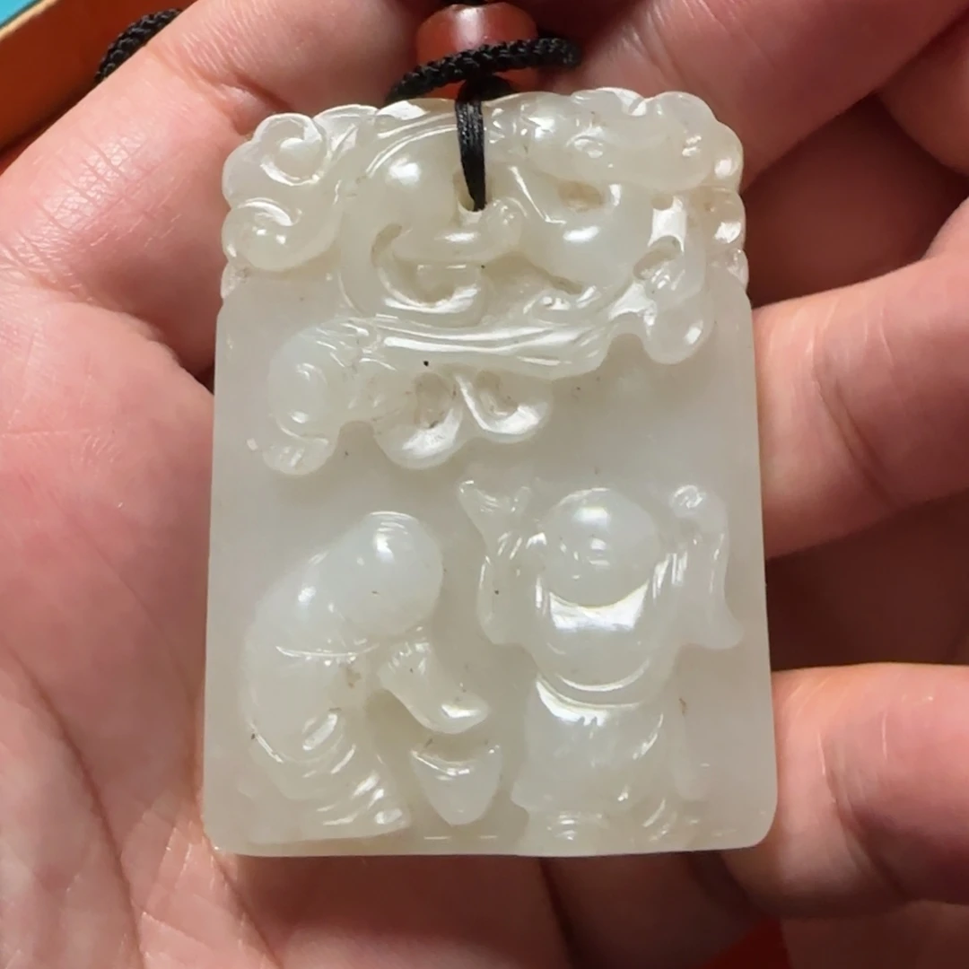 牧***马和田玉未镶嵌挂件